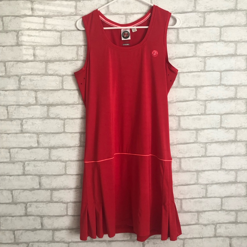 ADIDAS ROLAND GARROS BRIGHT PINK TENNIS DRESS